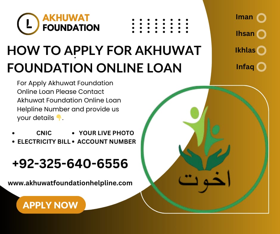 How to Apply for Akhuwat Foundation Loans Online