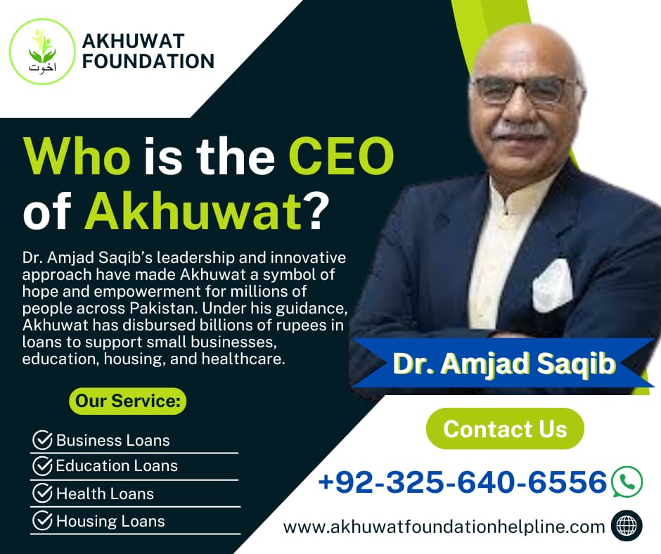 Who is the CEO of Akhuwat?